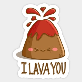 I Lava You - Cute Love Volcano Sticker